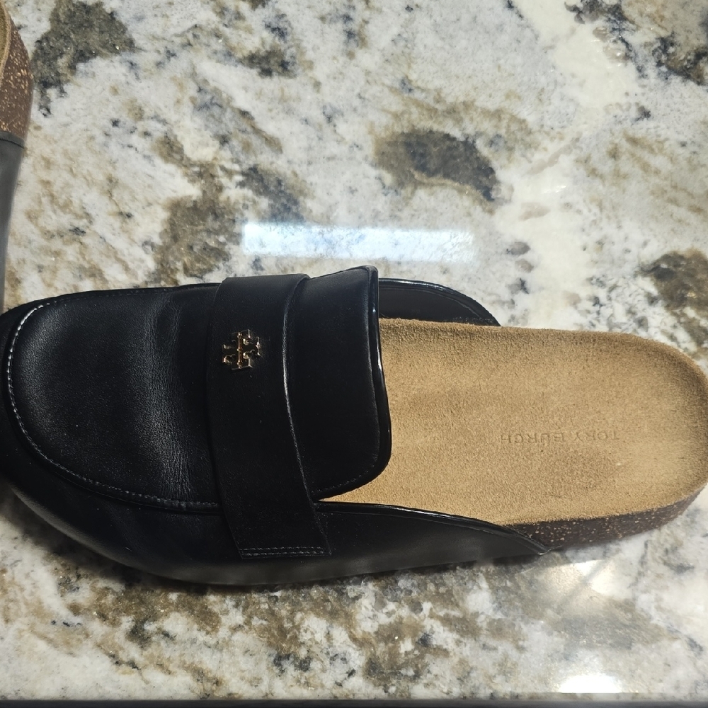 Tory Burch Everly Cork Leather Mule Size 9 - Picture 2 of 5